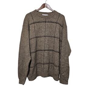 Geoffrey Berne Sweater Men's Size XXL Cotton Brown Casual Grandpa Streetwear